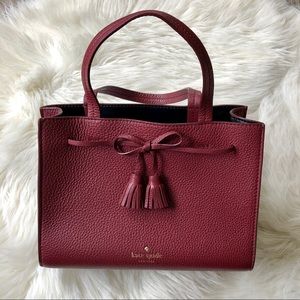 Kate Spade Burgundy Hayes Street Same